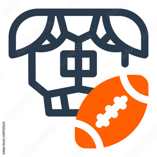 Protective Pads Vector Icon Illustration for Player Gear