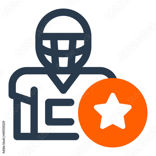Valued MVP Vector Icon Illustration for Outstanding Player