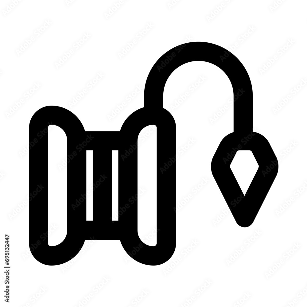 Plumb Bob Line UI Icon Plumb Bob Line UI Icon