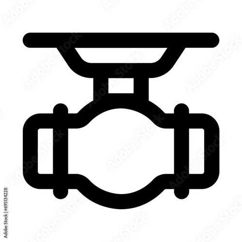 Gate Valve Line UI Icon