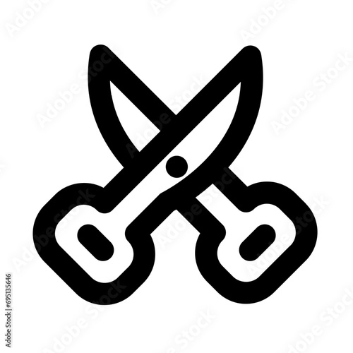 Scissors Line UI Icon