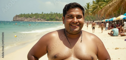 happy smiling adult indian ...