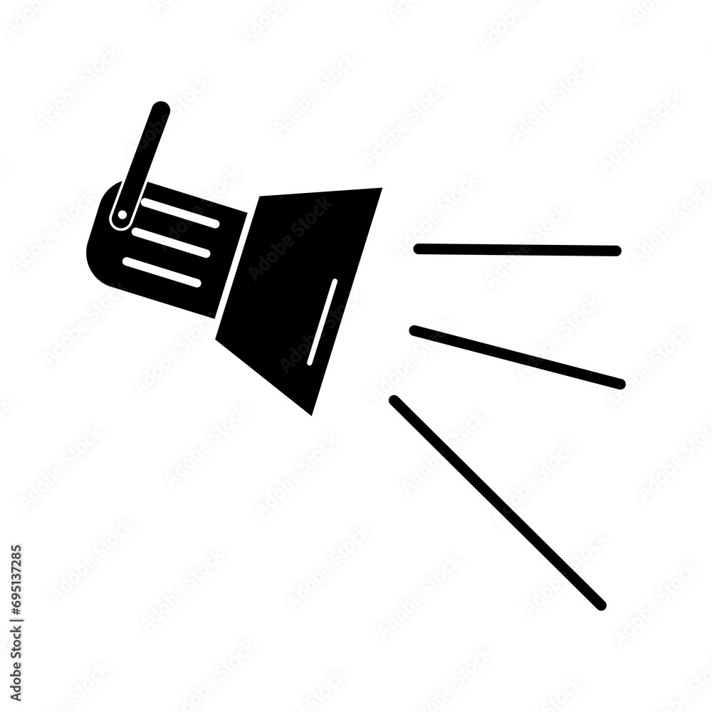 studio spotlight icon. Cinema element icon flat sign vector illustration on white background..eps studio spotlight icon. Cinema element icon flat sign vector illustration on white background..eps