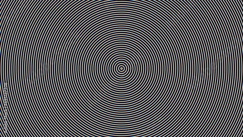 Black and white hypnotic circle lines seamless circle video background