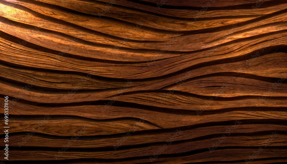 organic wooden waves texture, a rich brown backdrop with intricate details for versatile design use organic wooden waves texture, a rich brown backdrop with intricate details for versatile design use
