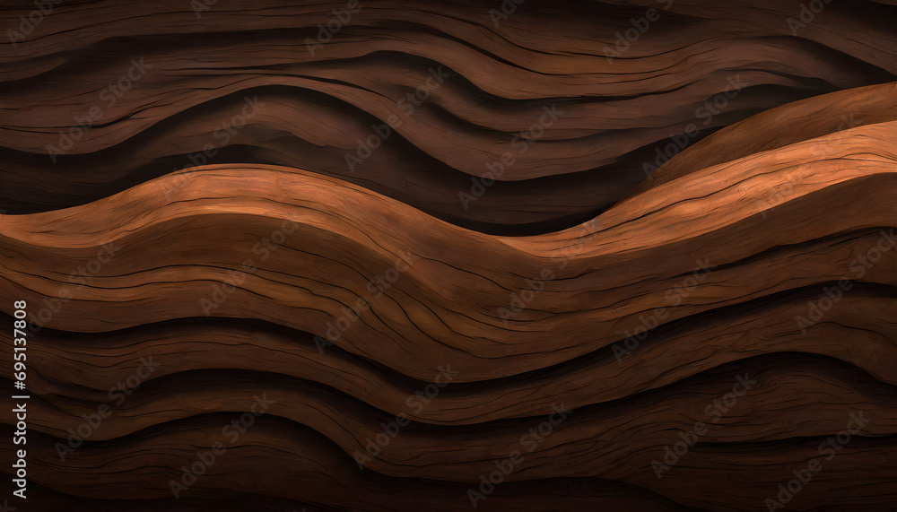 organic wooden waves texture, a rich brown backdrop with intricate details for versatile design use organic wooden waves texture, a rich brown backdrop with intricate details for versatile design use
