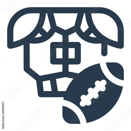 Protective Pads Vector Icon Illustration for Player Gear