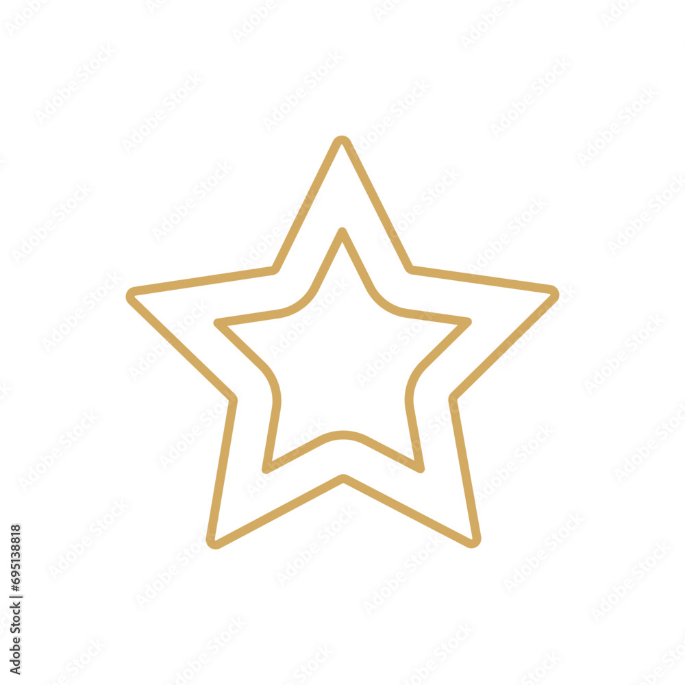 One line continuous star vector. Abstract linear icon. Minimal illustration. Hand drawn silhouette, graphic design, print, banner, card, poster, sign, symbol, logo, Christmas ornament, holiday decor. One line continuous star vector. Abstract linear icon. Minimal illustration. Hand drawn silhouette, graphic design, print, banner, card, poster, sign, symbol, logo, Christmas ornament, holiday decor.