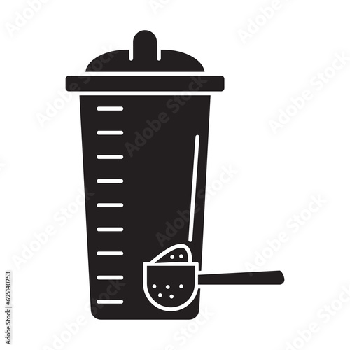 Whey cup proteins icon. vector of diet icons for website or mobile application on white background..eps
