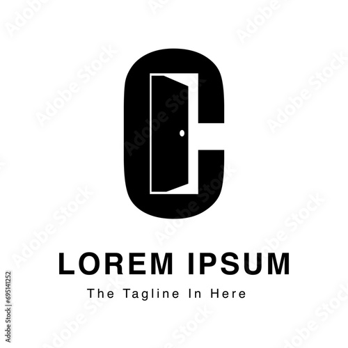 open door logo combined letter C