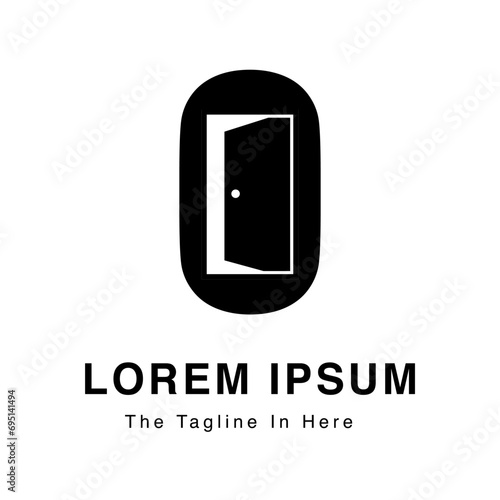 open door logo combined letter O