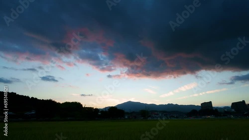 タイムラプス_大山と空_神奈川県厚木市_2022.9.16