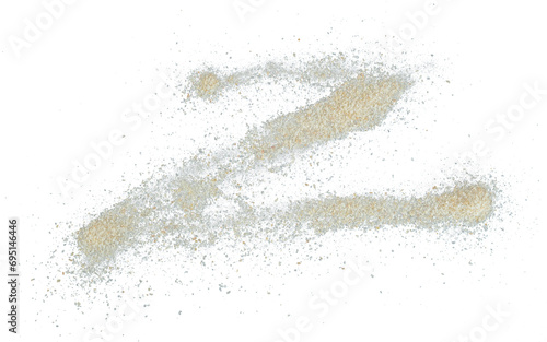 Abstract splash grain sand isolated