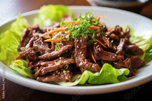 Tantalizing Bulgogi: Grilled Marinated Beef/Pork with Lettuce Wraps photo