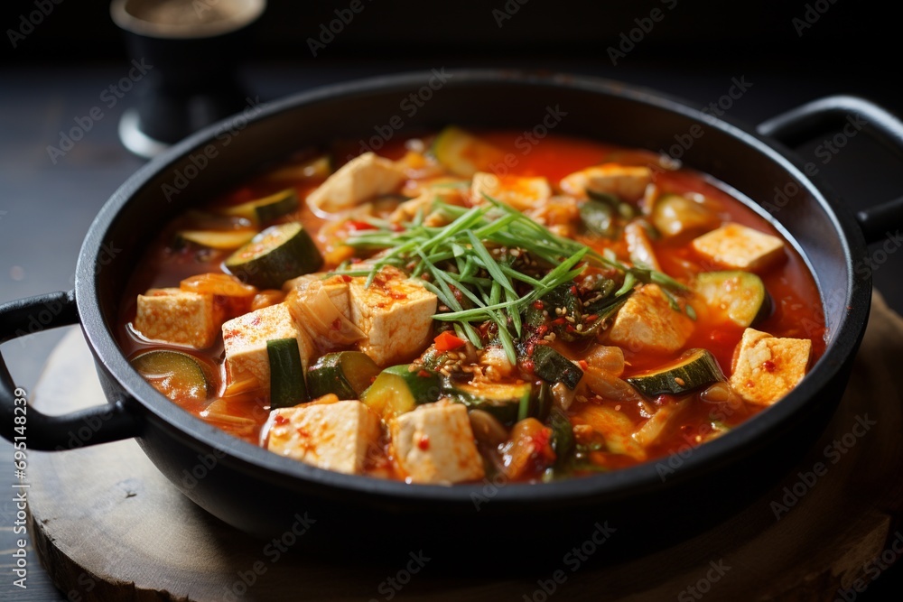 Spicy Comfort: Sundubu-jjigae, Hot and Flavorful Tofu Stew