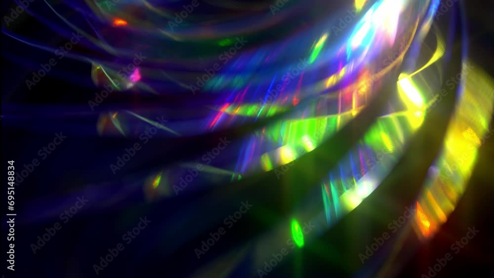 Sparkle and shine magic christmas holiday background. Neon lights through a prism Sparkle and shine magic christmas holiday background. Neon lights through a prism