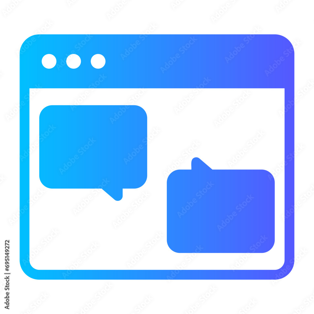 chat gradient icon chat gradient icon