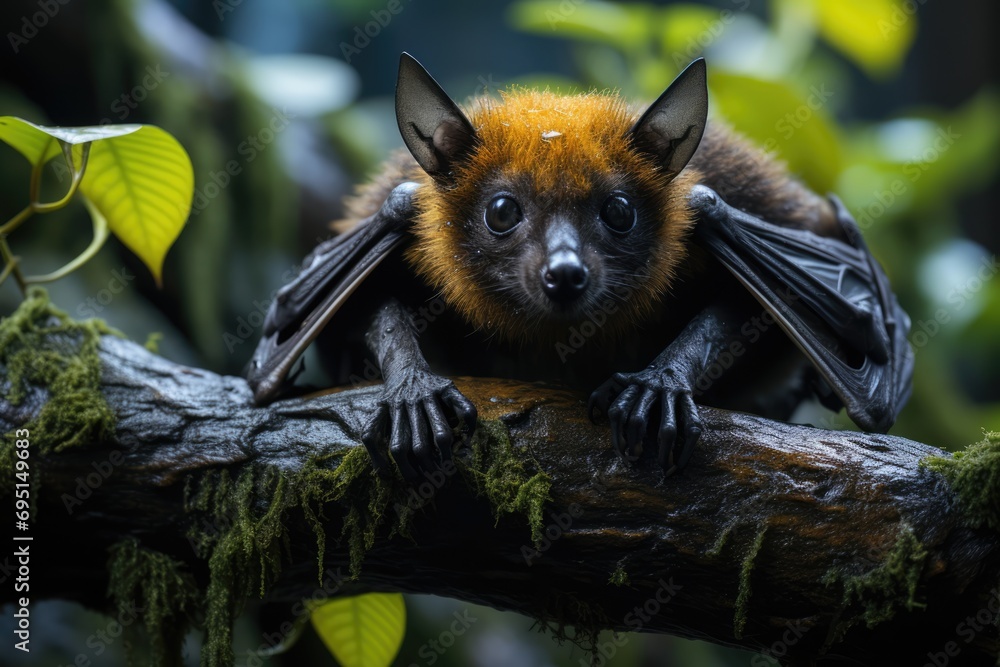 In the vibrant tropical forest, a dynamic 4K Ultra HD documentary ...