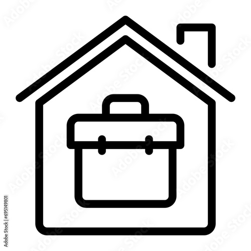 homeoffice line icon