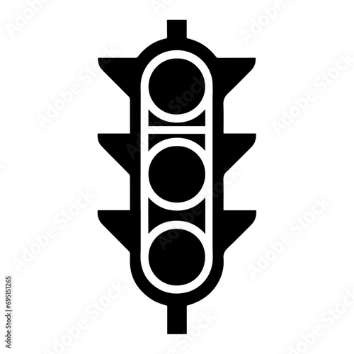 This is a Traffic light icon vector art illustration, Traffic Signal Icon vector