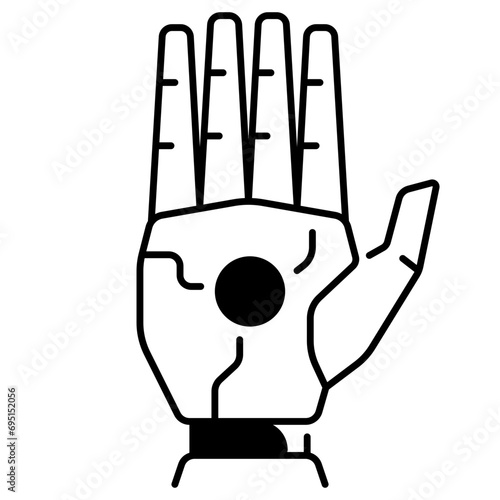 Hand Robotic Icon