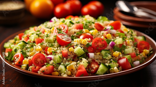 couscous with vegetables HD 8K wallpaper Stock Photographic Image 
