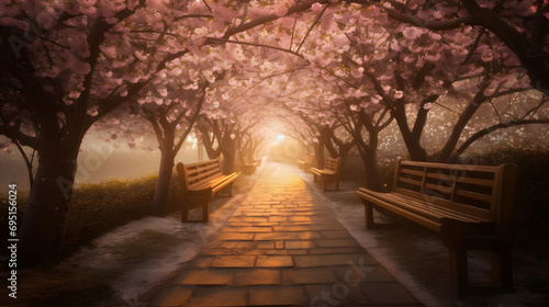 Dawn s Whisper in the Cherry Blossom Enclave