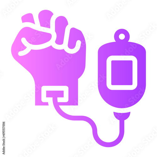 blood transfusion Gradient icon