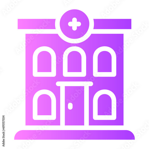 hospital Gradient icon