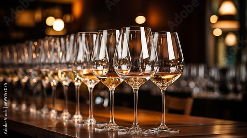 glasses of champagne HD 8K wallpaper Stock Photographic Image 