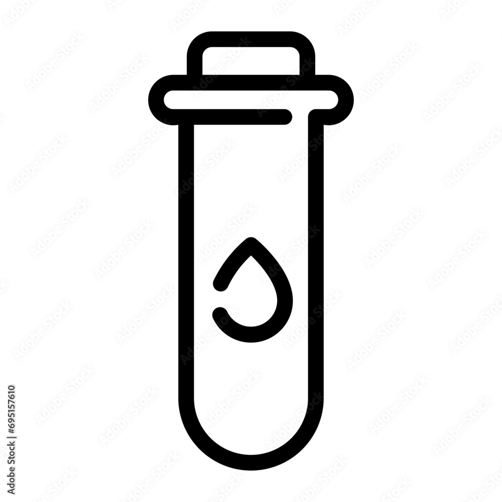 blood test Line Icon blood test Line Icon