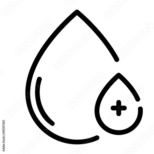 blood type ab Line Icon