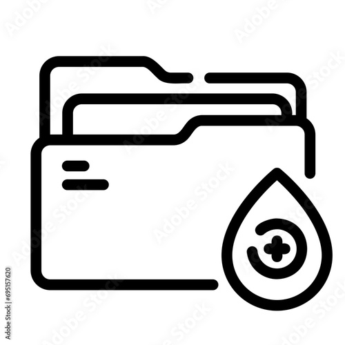blood type Line Icon