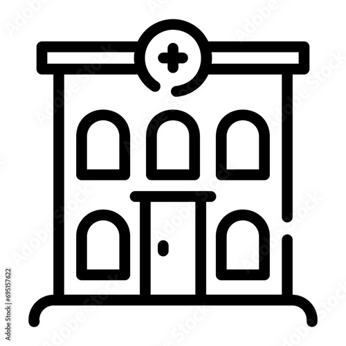 hospital Line Icon
