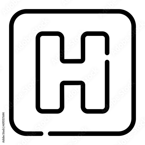 traffic sign Line Icon