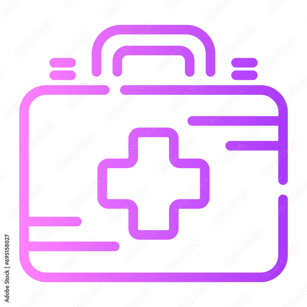 first aid kit Line Gradient Icon first aid kit Line Gradient Icon