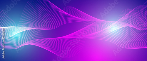 Purple violet and blue vector modern line abstract technology background