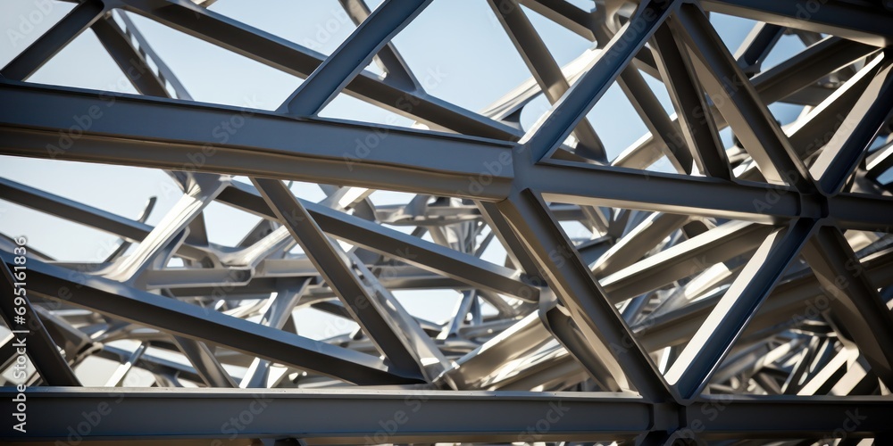 Steel Construction Metal frame pattern Architecture detail