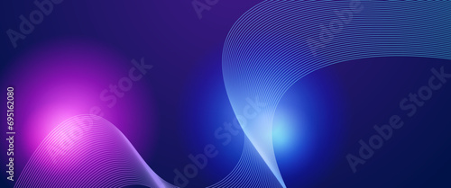Purple violet and blue vector tech modern futuristic with line in glowing background. Suit for poster, banner, brochure, corporate, website