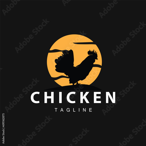 Chicken logo farm animal livestock chicken farm design fried chicken restaurant