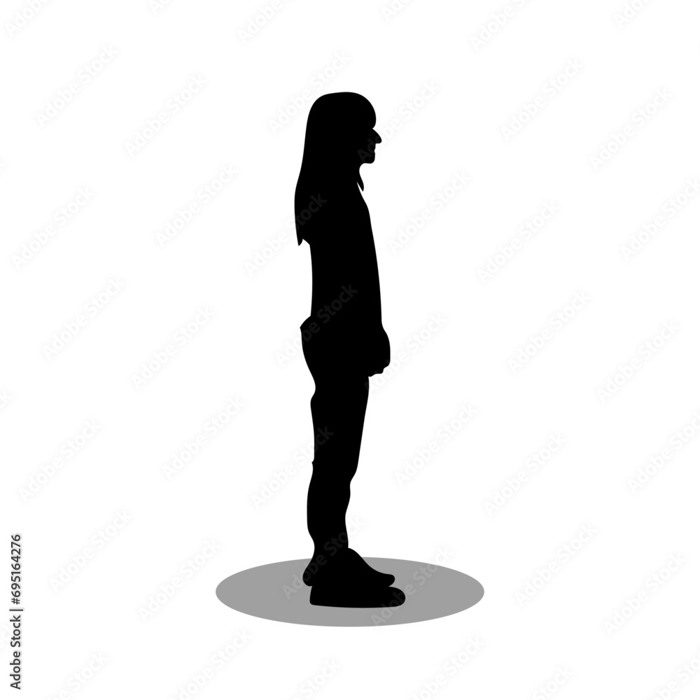 Kids silhouette stock vector illustration Kids silhouette stock vector illustration