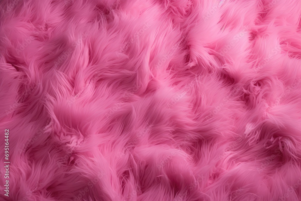Pink Fluffy Fur Background: Soft and Luxurious Texture