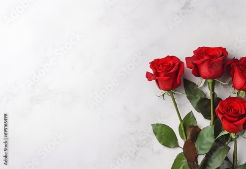roses on a wooden background Generating By AI Technology