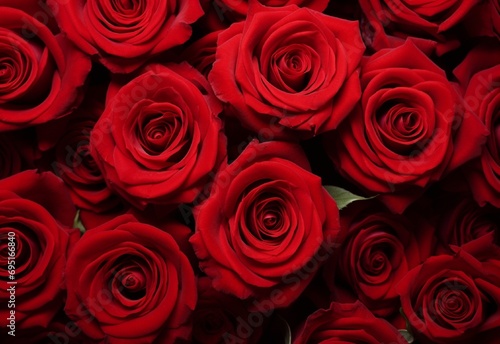 bouquet of red roses  Generating By AI Technology 