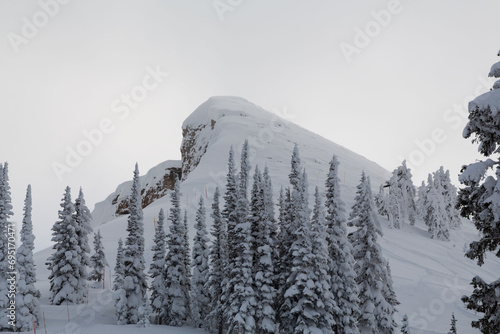 Mary's Mountain at Grand Targhee Ski Resort. Located in the Teton Mountain Range, in the Rocky Mountains. 