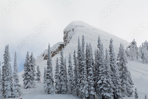 Mary's Mountain at Grand Targhee Ski Resort. Located in the Teton Mountain Range, in the Rocky Mountains. 