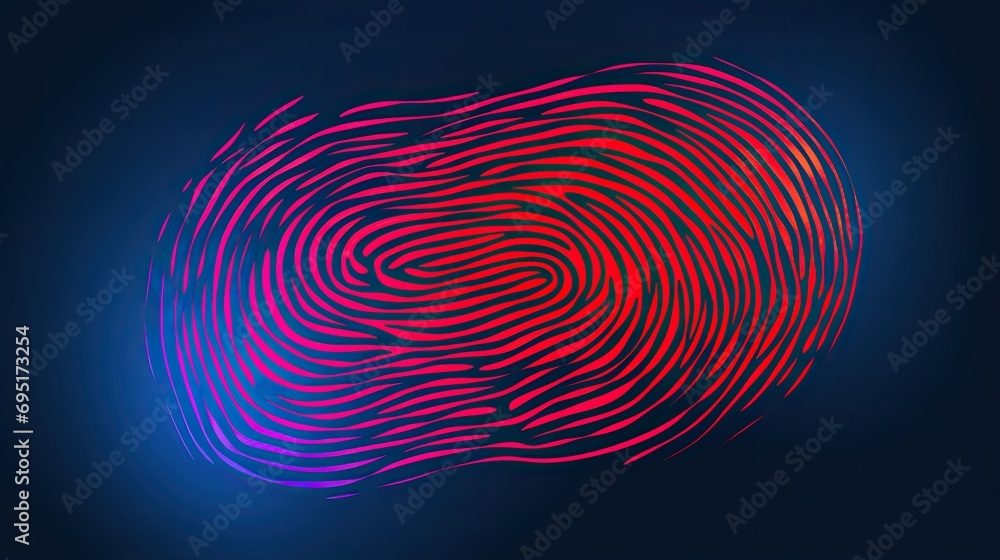 a vector illustration of a fingerprint a vector illustration of a fingerprint
