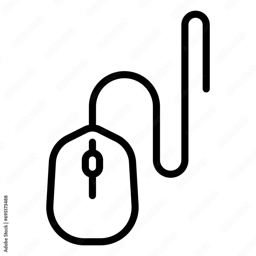 mouse icon, line icon style mouse icon, line icon style