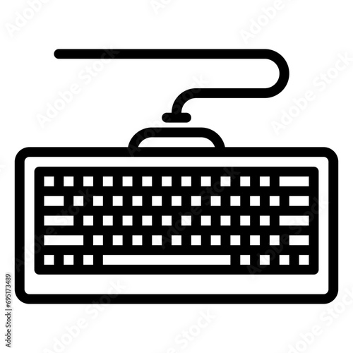 Keyboard icon, line icon style
