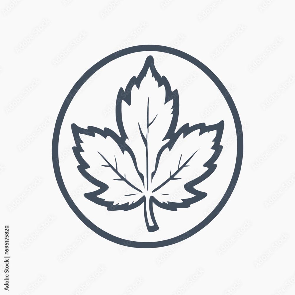 Fototapeta premium Leaf Logo Design Very Cool Concept 